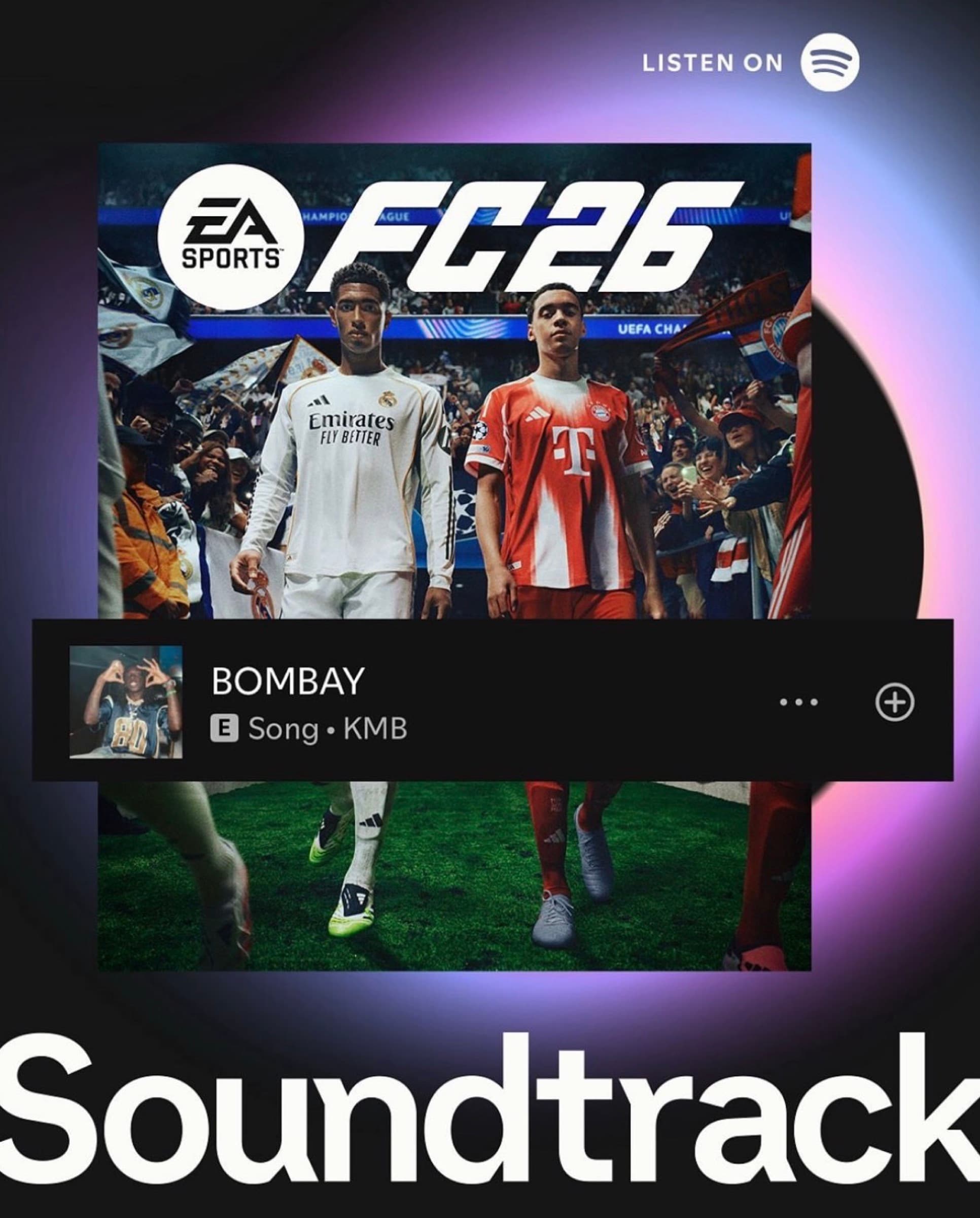 Visual soundtrack EA Sports FC 26, Bombay di KMB